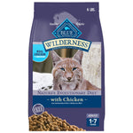 blue buffalo wilderness high-protein grain-free natural dry cat food for adult cats chicken 6-lb bag