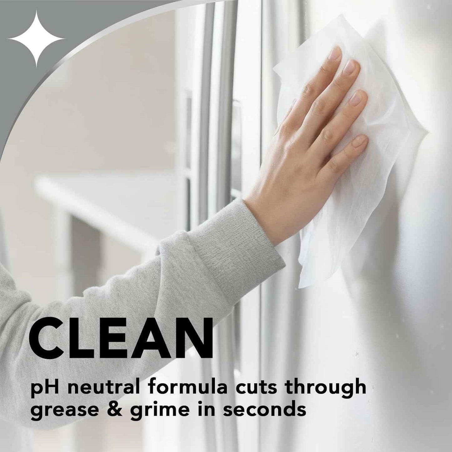 Weiman Stainless Steel Cleaner, 30 Count Cleaning Wipes, Removes Dirt, Grime, and Grease, No Streaks or Residue, Stainless Steel Polish for a Sparkling Clean and Shiny Surface, Cleaning Supplies