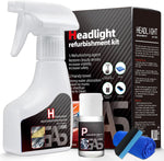 Car Headlight Restoration Polishing Kits with 6.3Fl.Oz Ceramic Coating Spray