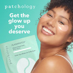 Patchology under eye gel patches for natural skincare treatment, puffy eyes, dark circles, and eye bags, 5 pairs