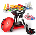 joyin 34 pcs kitchen toy set for 2-4 year old kids with grill and light & sound