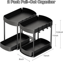 Ukeetap Multi-Purpose Pull-Out Storage Organizers for Bathroom and Kitchen