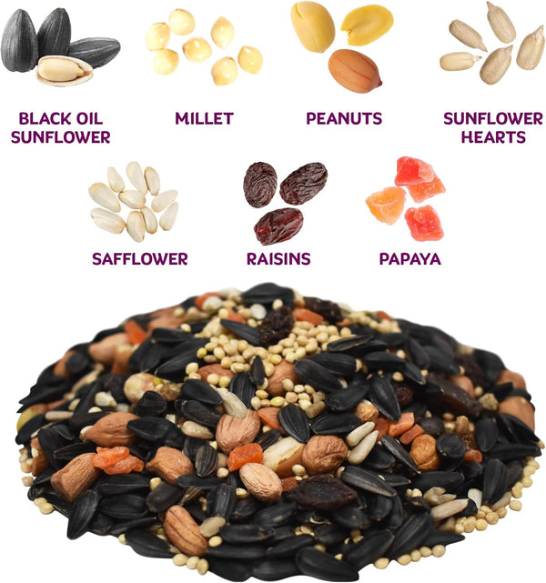 Audubon Park 8 lb. Wild Bird Seed Blend with Sunflower Seeds and Dried Fruit