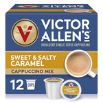 Victor Allen's Coffee Sweet and Salty Caramel Flavored Cappuccino Mix, 42 Count, Single Serve K-Cup Pods for Keurig K-Cup Brewers