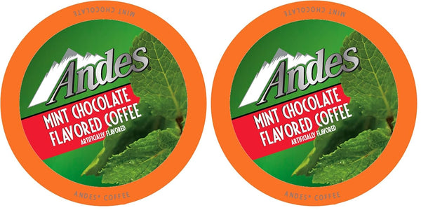Andes Mints Chocolate Mint Flavored Coffee Pods, 40 Count, Compatible with Keurig K Cups