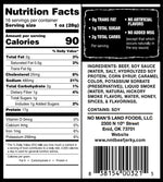 No Mans Land Slow-Dried Beef Jerky, Smoked & Seasoned Jerky Strips, High Protein, Low Carb Beef Snack, Gluten Free