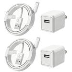 iPhone Charger,Extra Long 2 Pack 10FT Lightning Cable Cube i Phone 12 Charger Charging Transfer Cord Cable with USB Plug Wall Charge Block Travel Adapter for iPhone 14/13/12/11/SE2022/8/7/XS/XR/X/iPad