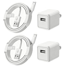 iPhone Charger,Extra Long 2 Pack 10FT Lightning Cable Cube i Phone 12 Charger Charging Transfer Cord Cable with USB Plug Wall Charge Block Travel Adapter for iPhone 14/13/12/11/SE2022/8/7/XS/XR/X/iPad