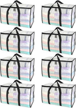 6-Pack Oversized Moving Bags with Reinforced Handles for Storage and Organization