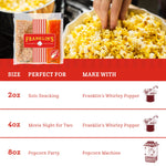 Franklin’s Gourmet Popcorn All-In-One Popcorn Packs for Popcorn Machine - 8oz Pack of 10 - Made in USA - Packs of Corn Kernels with Buttery Salt & Oil