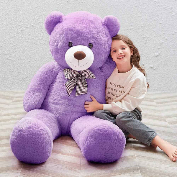 MaoGoLan Giant Teddy Bear 4 Feet,Adorable and Cuddly Big Bear Stuffed Animal 47", Classic Teddy Bear Plush Gift Decoration for Baby Shower,Party,Birthday,Valentines Day,Tan