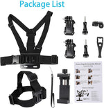 PellKing Mobile Phone Chest Strap Harness Mount Head Strap Holder Kit for POV/VLOG,Cell Phone Clip Compatible with iPhone,Samsung,GoPro Hero 9, 8,7, 6, 5, 4, 3,2, 1,AKASO,DJI Osmo,and Action Cameras…