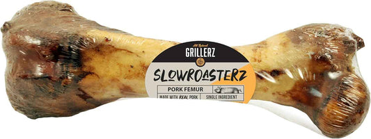 Grillerz Pork Femur Bone, 1 Count, Rawhide Free, All Natural Treat for All Breeds, Gluten Free, Long Lasting, Easy to Digest, For Adult Life Stages, Dog Chew for Healthy Teeth