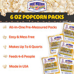 Case of 12 Pre-Measured Popcorn Packs for 6-Ounce Kettle Popcorn Machines