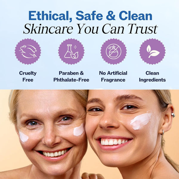 LilyAna Naturals Anti Aging Retinol Face Cream for Women, 1 oz, Wrinkle & Neck Firming Night Moisturizer with Hyaluronic Acid, Vegan & Cruelty-Free
