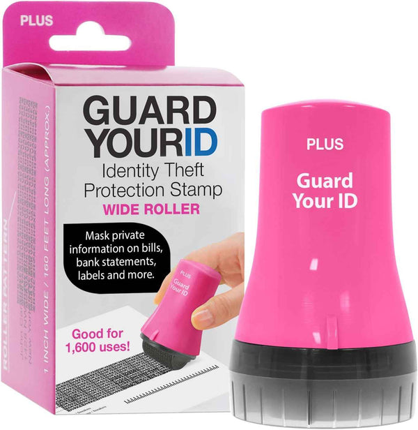 Guard Your ID Advanced 2.0 Roller 3-Pack for Identity Theft Protection, Confidential Security Stamp Mixed Color Kit (Turquoise, Green, White)