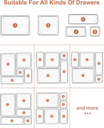 13-Piece Drawer Organizer with Non-Slip Pads for Desk Drawers and Storage