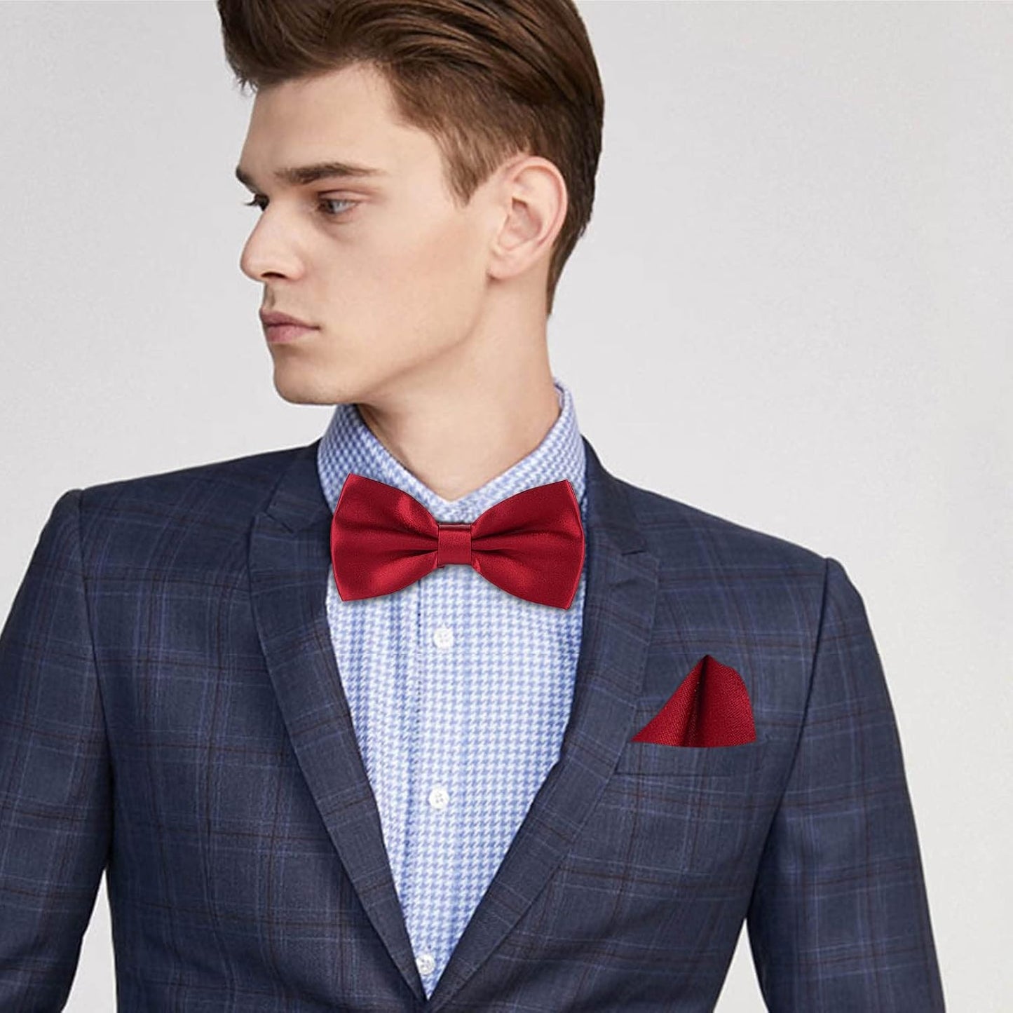 Medsuo Adjustable Bowtie, Men BowtiePre-Tied Bow Tie for Parties