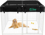 FXW Homeplus Unleashed Indoor Dog Playpen - Stress-Free and Safe Play, Heavy Duty 24 Inch 6 Panels Dog Pen for Puppy and Small Dogs, Black│Patented