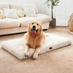 large dog orthopedic pet bed with waterproof lining and anti slip bottom