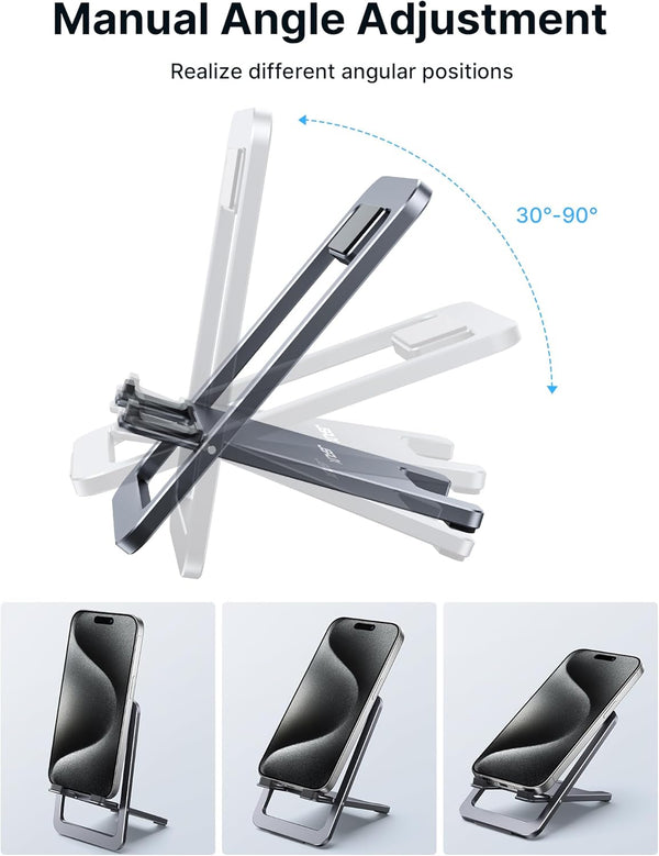 JSAUX Foldable Aluminum Phone Stand for Desk and Travel