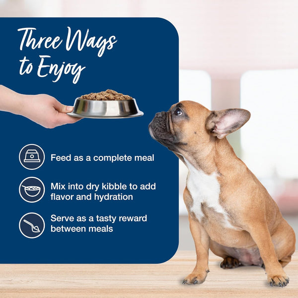 blue buffalo blue's stew grain-free wet dog food, hearty beef and country chicken variety pack, 12.5-oz cans, 6 count