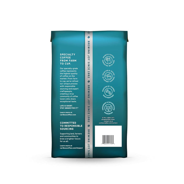 Caribou Coffee, Medium Roast Ground Coffee, 20 Ounce Bag, 100% Arabica, Rainforest Alliance Certified