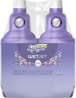 swiffer wetjet multi-surface floor cleaner with febreze refill 1.25 liter pack of 2