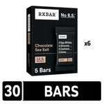 Chocolate Sea Salt RXBAR Protein Bars, 12g Protein, Gluten Free Snacks, 6 Boxes, 30 Bars