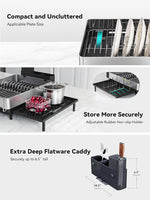 304 Stainless Steel Expandable Dish Drying Rack for Kitchen Counter