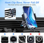 Blukar Car Phone Holder Mount with 2025 Metal Hook Clip and 360° Rotation