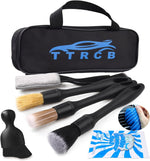 7pcs Car Detailing Brush Set, Ultra Soft Boars Hair, Car Cleaning Gel Supplies Kit, Car Dust Brush, Accessories for Truck, SUV, Interior Cleaning