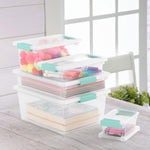 Sterilite 4-Pack Large Stackable Plastic Storage Bins with Latching Lids