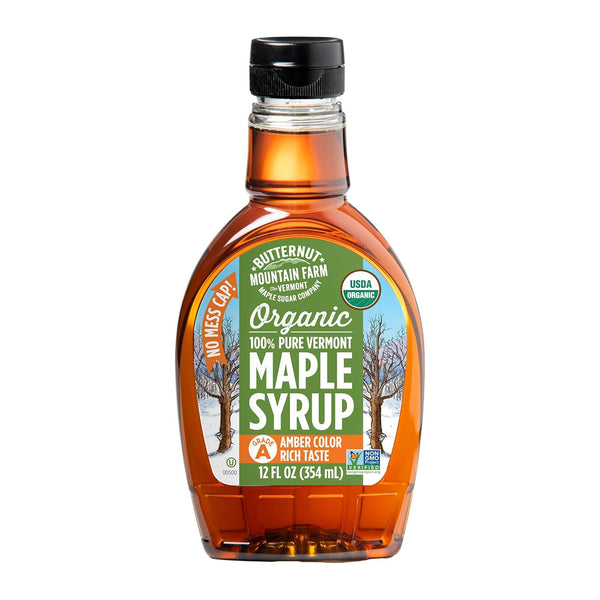 Butternut Mountain Farm Pure Vermont Maple Syrup, Grade A, Dark Color, Robust Taste