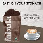 USDA Organic Fabula Low Acid Ground Coffee Medium Roast 12 oz No Molds Mycotoxins Free Single Origin