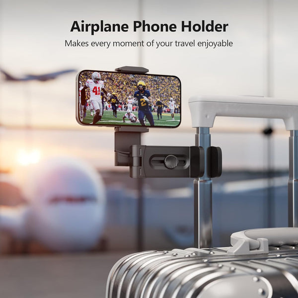 Universal Phone Holder for Airplane Travel with 360 Degree Rotation