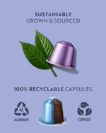 rosso caffè espresso coffee pods, 80 capsules, 8 signature flavors, made in italy, medium to dark roast