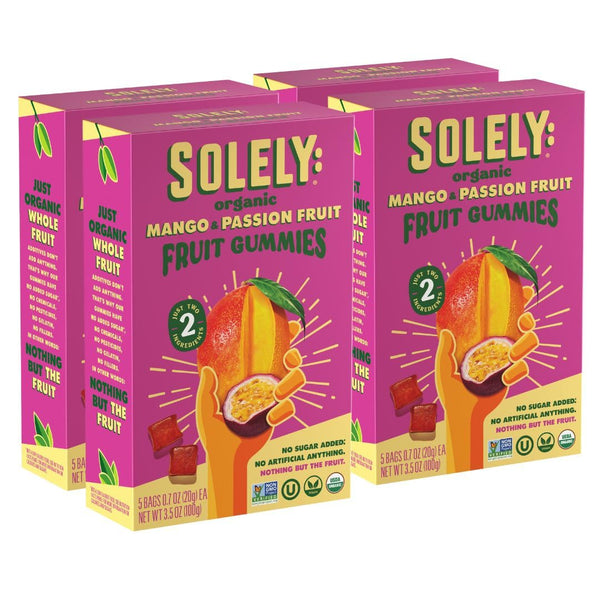 Organic Mango and Guava Whole Fruit Gummies, Non GMO, Vegan, Shelf Stable