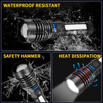 Rechargeable Flashlights High Lumens, 7Mode Super Bright Flashlight Camping, Adjustable Tactical Flash Light High Powered, LED Flashlights for Home Emergency, Christmas Gifts Stocking Stuffers for Men