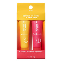 e.l.f. Squeeze Me More Lip Balm Duo, 2-Count, Mango and Watermelon, Vegan, Cruelty-Free, Hyaluronic Acid