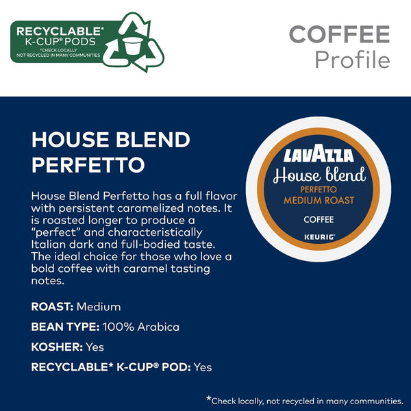 Lavazza Favorites Collection Variety Pack, 64-Count Box, Single Serve Keurig K-Cup Pods
