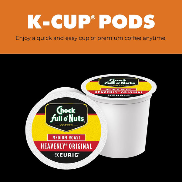 Chock Full o' Nuts Heavenly Original Keurig K-Cup Pods for Keurig Brewers