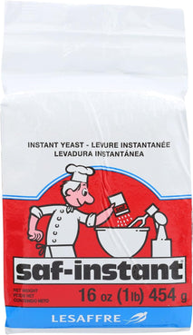 Saf Instant Yeast 1 Pound Pouch, top-selling yeast for baking, fast acting, long lasting, vacuum-packed