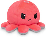 TeeTurtle Reversible Octopus Plushie - 4-Inch Pink + Aqua Two-Sided Flip Plush Toy with Embroidered Details - Cute Mini Collectible Plush for Kids, Teens, and Adults