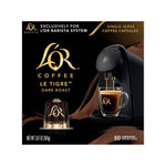 L'OR Coffee Pods, 10 Count Le Tigre Dark Roast Blend, Compatible with L'OR BARISTA System