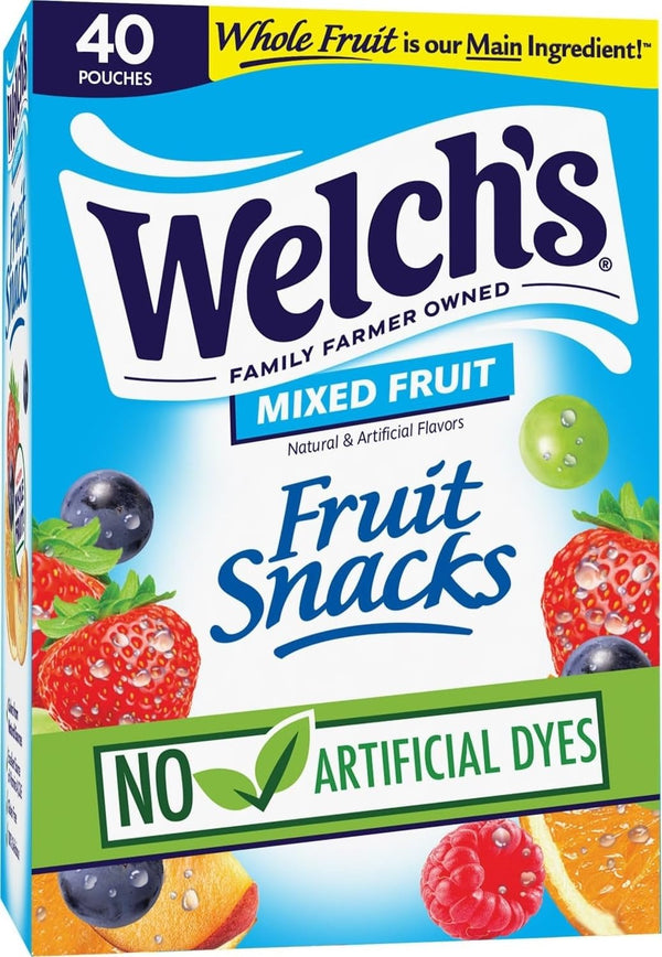 Welch's Fruit Snacks Berries 'N Cherries Snack Box Gluten Free 40 Count