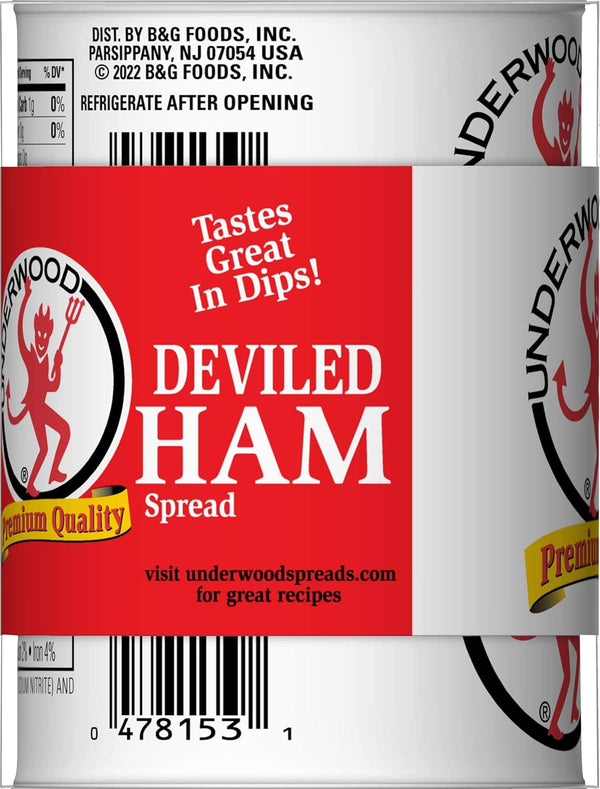 Underwood Deviled Ham Spread 4.25 Ounce 4 Pack Convenience Snacking