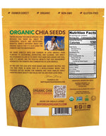 Mayorga Organic Raw Chia Seeds, 3lb Resealable Bag | Superfood w/Plant-Based Omega 3 & Vegan Protein | USDA Certified, Gluten-Free, Non-GMO, Direct Trade, Kosher | Add to Breakfast, Oats & More