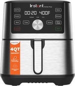 Instant Pot 4Qt Vortex 6-in-1 Mini Air Fryer, Custom Program Options, Air Fry, Broil, Roast, Dehydrate, Bake, Reheat, Black, 4 Quarts