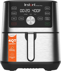 Instant Pot 4QT Vortex Plus 6-in-1 Mini Air Fryer, Custom Program Options, Crisps, Broils, Roasts, Dehydrates, Bakes, Reheats, 100+ In-App Recipes, Stainless Steel,4 Quarts